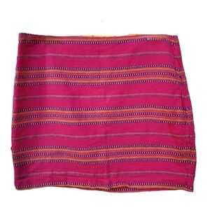 GAP Pink and Orange Striped Mini Skirt